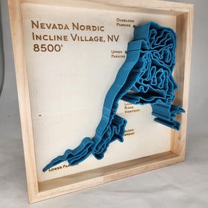 Custom 3D Hiking Trail Model - GPX sculpture of Ultra, MTB, Trail Running