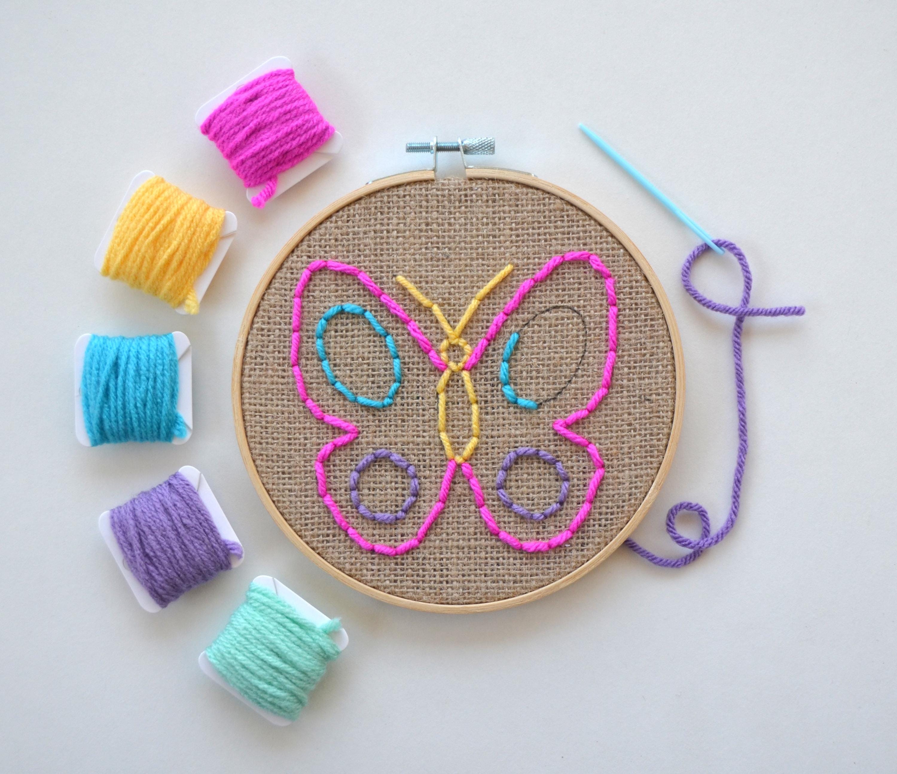 33 Flutter into Fun: Best Butterfly Craft Kits for Kids 17 Beginner Sewing Kit, Embroidery for Kids, Butterfly Craft