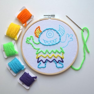 Kids Sewing Kit, Embroidery Kit for Kids, Monster Craft