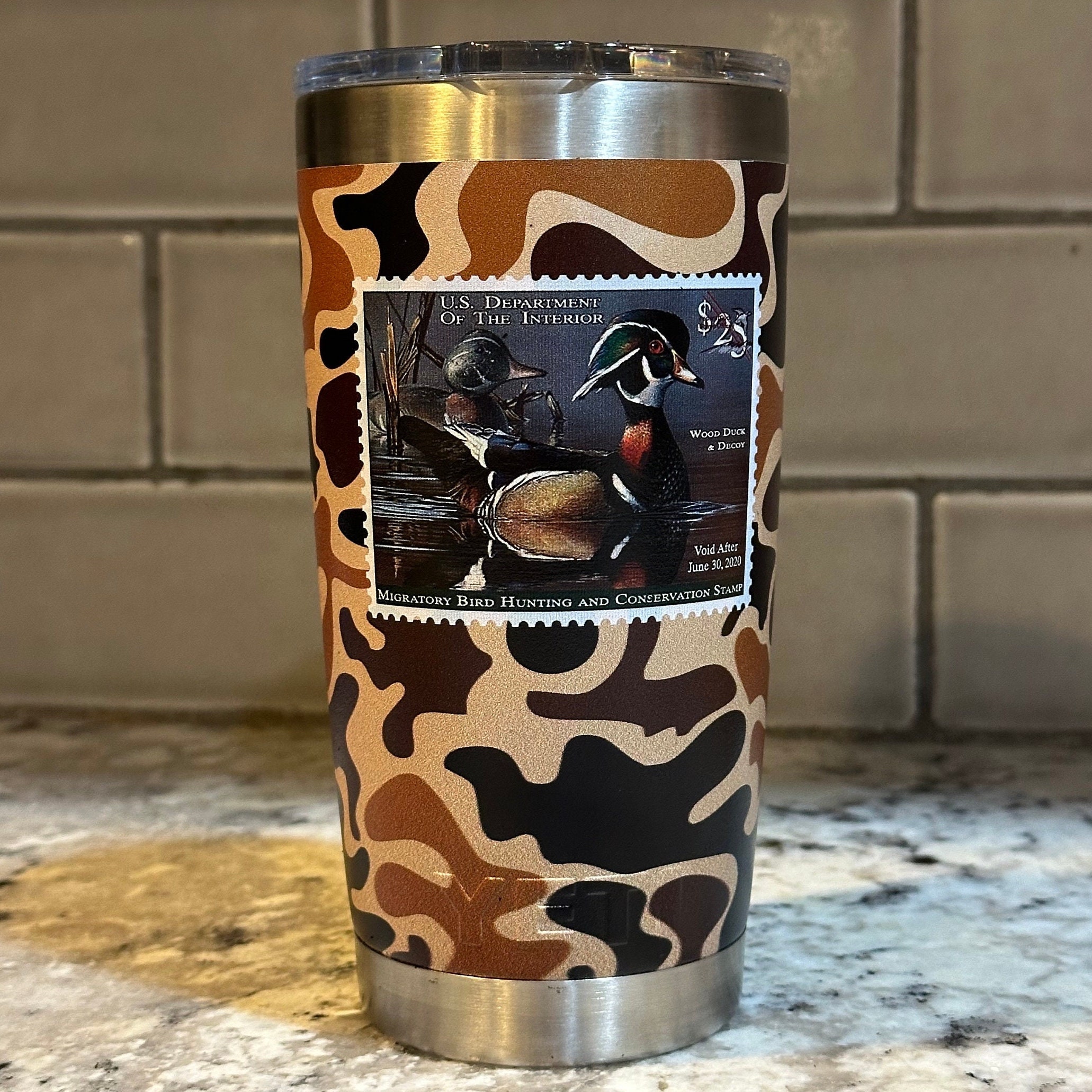 Yeti 20 Oz Tumbler Duck Stamp Old Camo 2020 WOOD DUCK - Etsy