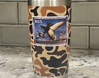 Yeti 20 oz Tumbler Duck Stamp Old Camo 2019 Mallard Flying