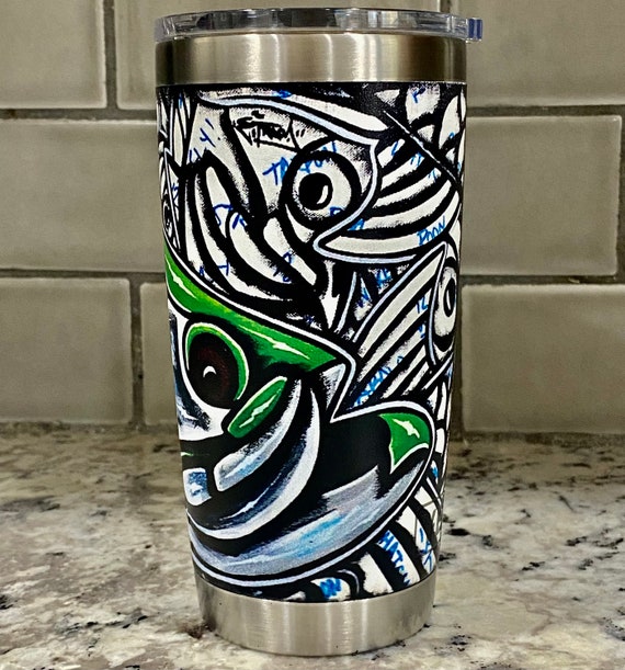 Skin for Yeti Rambler 20 oz Tumbler - Coyote Camo - Sticker Decal Wrap