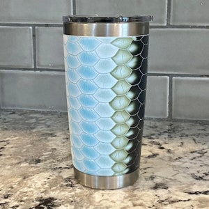 Yeti 20 oz Tumbler TARPON Full Wrap - UV Printed Permanent