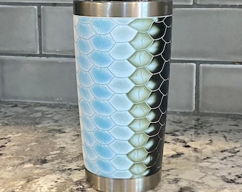 Yeti 20 oz Tumbler TARPON Full Wrap - UV Printed Permanent