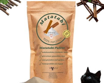 SNOOZYCAT® Matatabi powder for cat cushions to refill, 30 grams, natural fragrance, ground from natural Matatabi wood