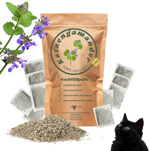SNOOZYCAT® refill pack with 10 refill pads catnip or also known as cat herb with catnip for cat toys