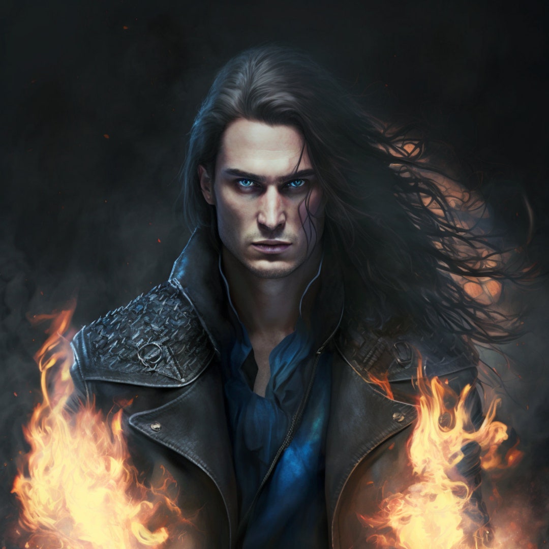 Hades Art Print digital Download Longhaired Lord of the Underworld Occult Decor Etsy