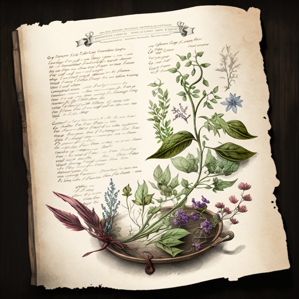 Enchanted Herbal Grimoire (Digital Download) - Wiccan Supplies