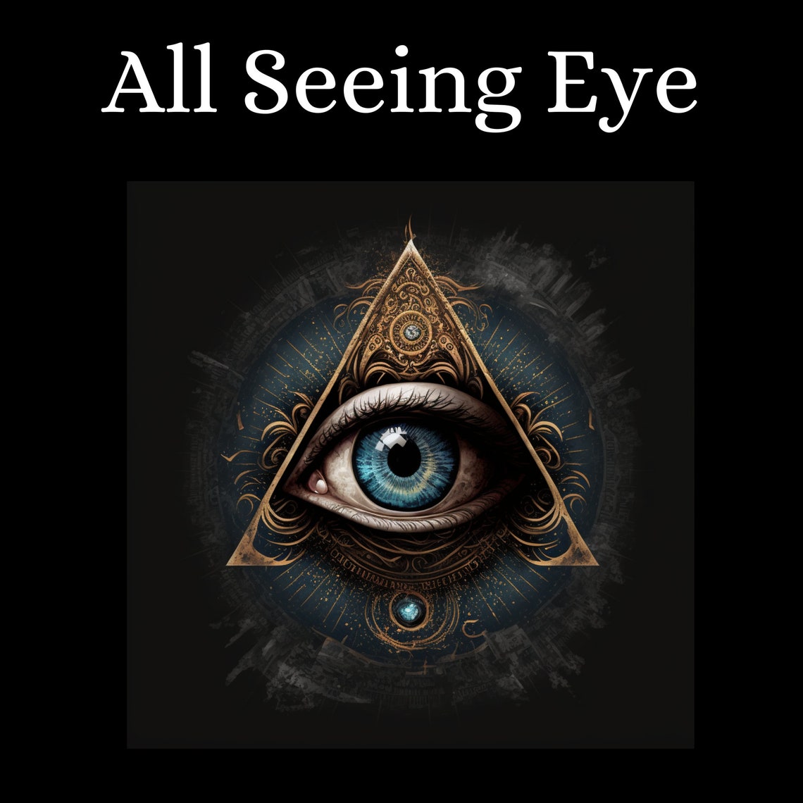 All Seeing Eye Print digital Download Spiritual Third Eye Occult Home Decor Witchy Sticker - Etsy