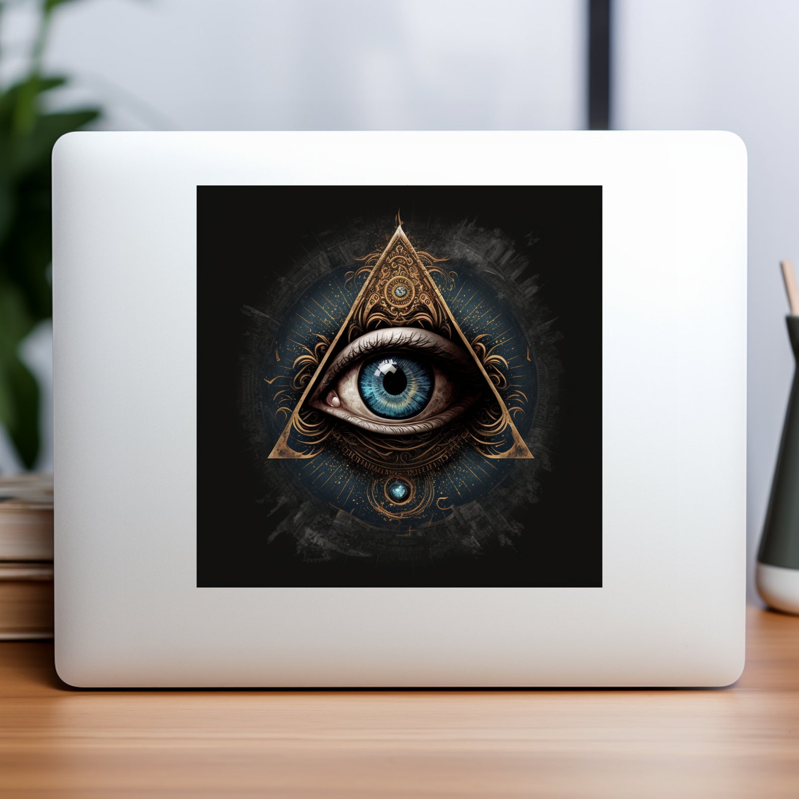 All Seeing Eye Print digital Download Spiritual Third Eye Occult Home Decor Witchy Sticker - Etsy