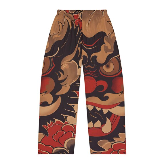 Ogre Red and Brown Pajama Pants Etsy Canada