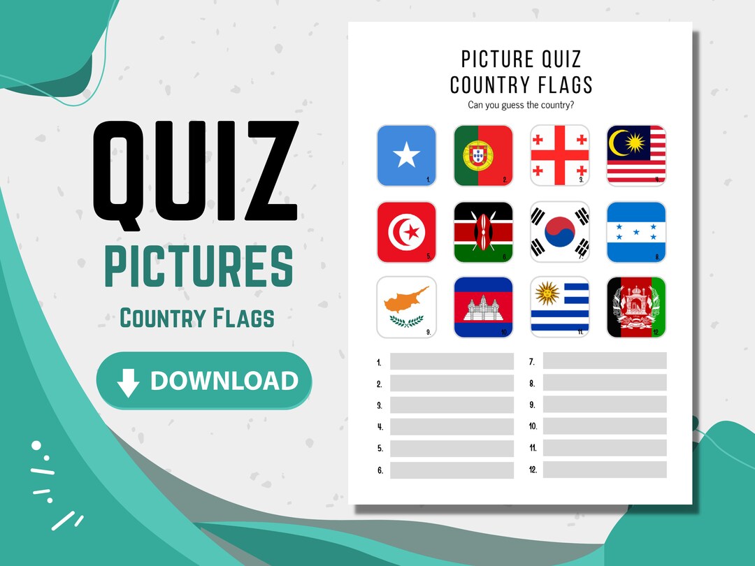 Country Flags Picture Trivia: Pub Quiz Fun Test Your Flags Trivia ...