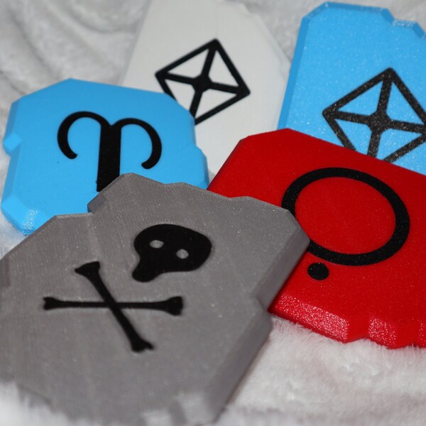 Tibia Runes Coasters 3D Printed Avalanche Decor Sudden Death Ultimate Healing