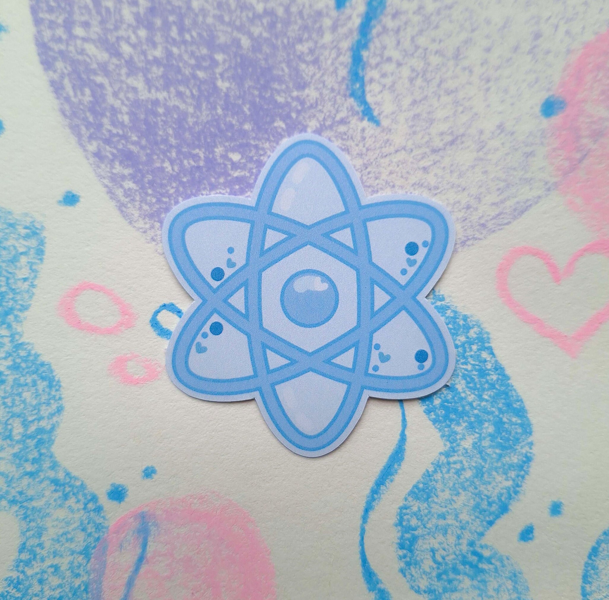 React JS Kawaii Stickers Cute Pastel Laptop Notebook - Etsy