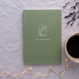 Be Wholesome Wellness Prompted Gratitude Journal | Daily Wellness Journal | Mindfulness | Self Care | Recycled | 10% to Charity