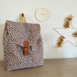 Leopard backpack, nursery bag, nanny bag, daycare, school