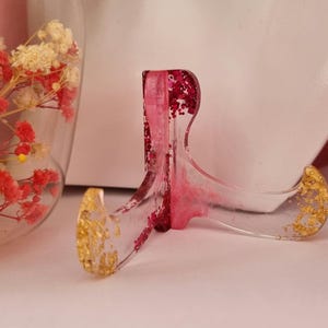 Handgemachter Resin Handyhalter – Zusammensteckbar – Stylischer Smartphone-Ständer – Handyhalterung Tisch – Geschenkidee