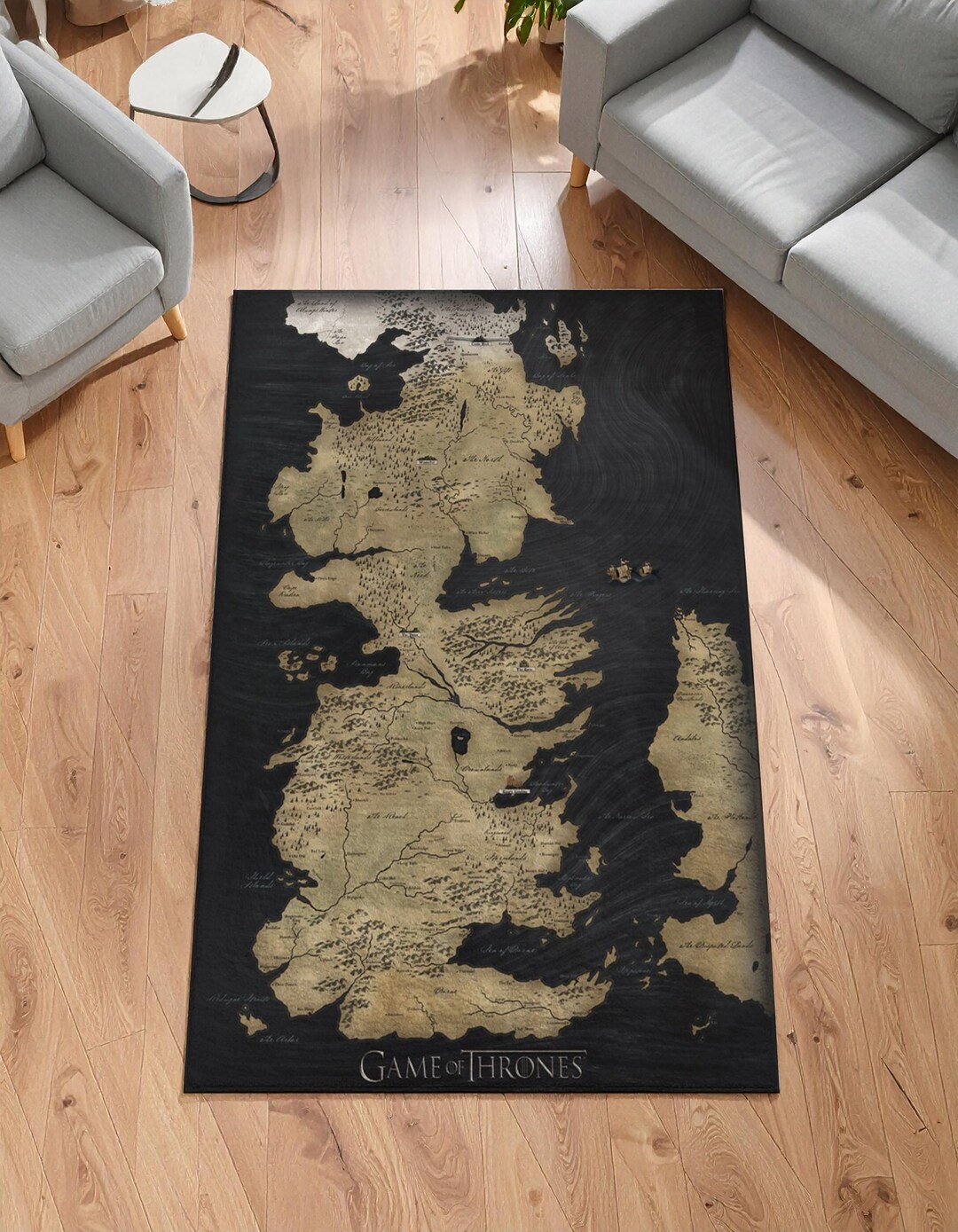 Westeros Map Rug | Game of Thrones Decor | Ancient Route Carpet - Etsy UK