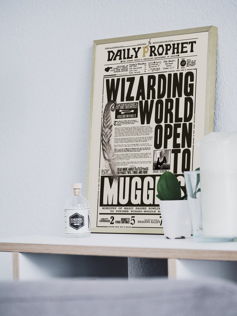 Daily Prophet Page Printable PDF HP Digital Poster Daily - Etsy