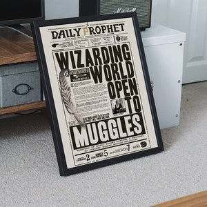 Daily Prophet Page Printable PDF, HP Digital Poster, Daily Prophet ...