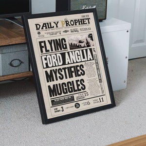Daily Prophet Page Printable PDF, HP Digital Poster, Daily Prophet ...