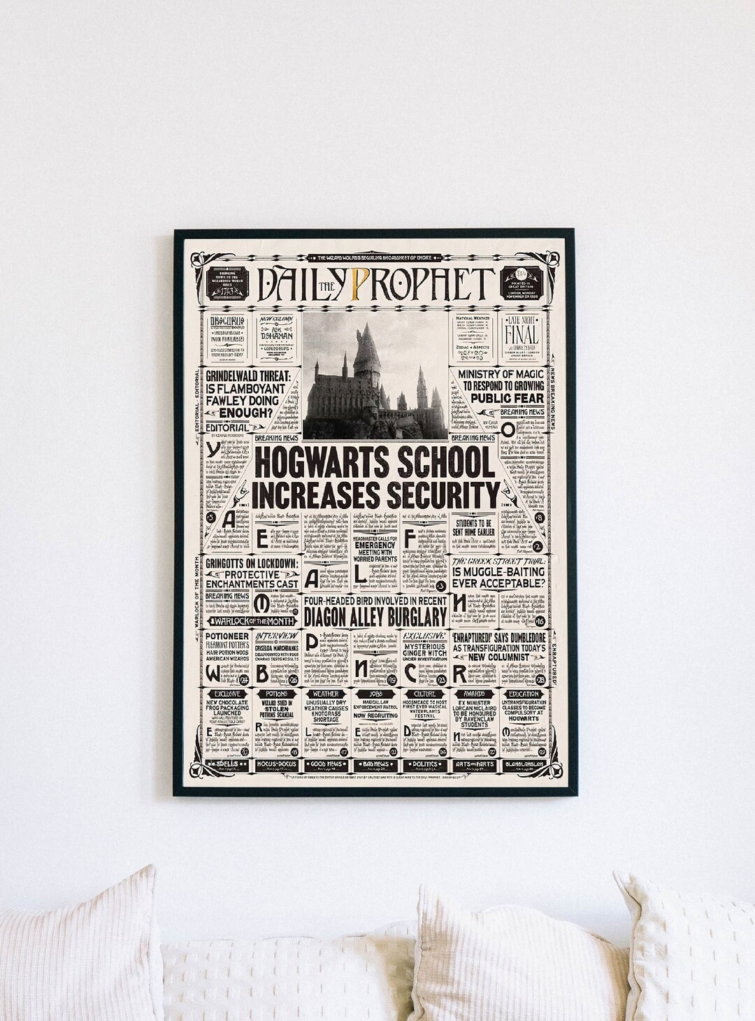 Daily Prophet Page Printable PDF HP Digital Poster Daily - Etsy