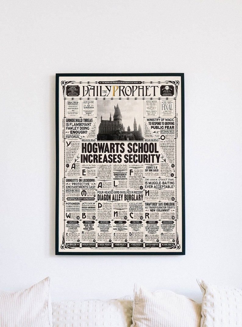 Daily Prophet Page Printable PDF HP Digital Poster Daily - Etsy