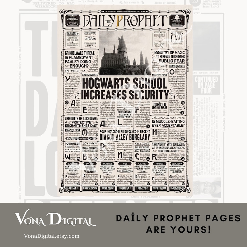 Printable Pdf Daily Prophet Template