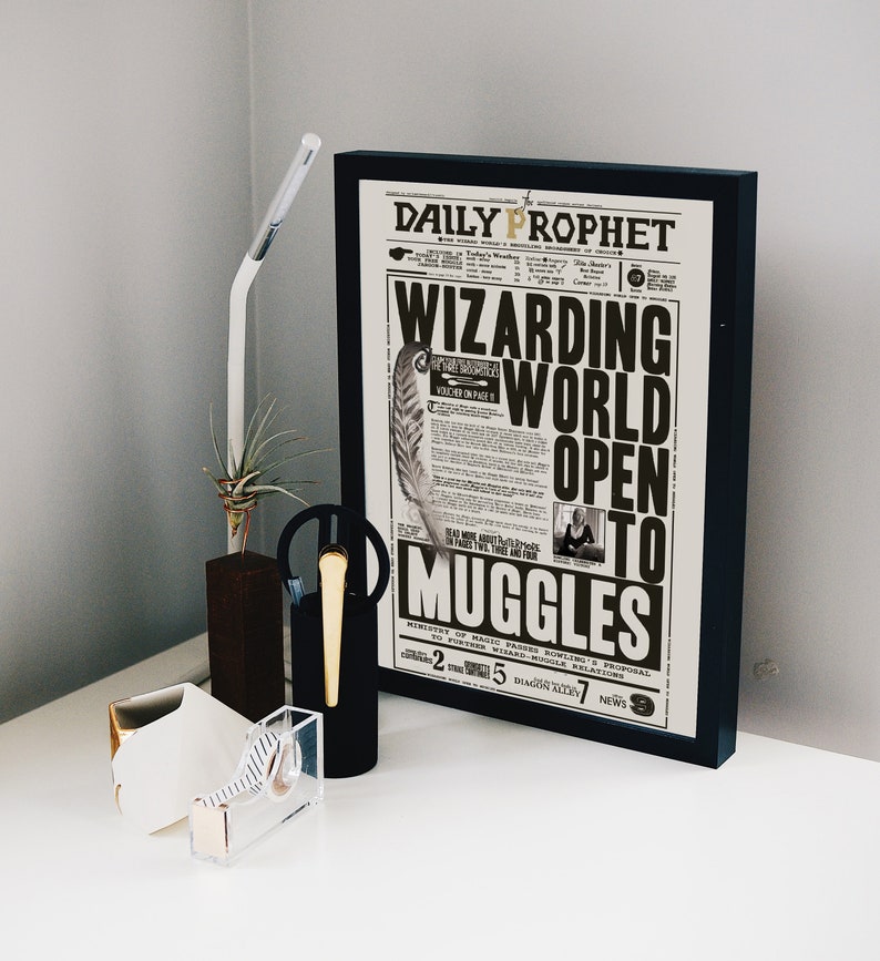 Daily Prophet Page Printable PDF HP Digital Poster Daily - Etsy