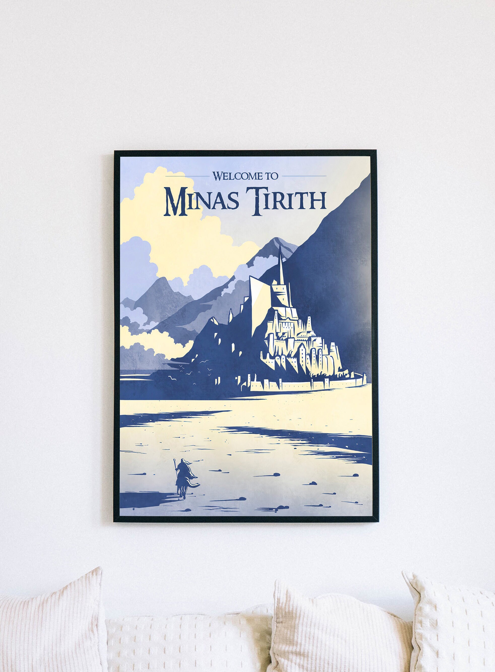 Minas Tirith Art Print. Gondor Wall Art. Poster Print 3 Sizes. LOTR Fan  Art. Tolkien Fantasy Art Print. -  Israel