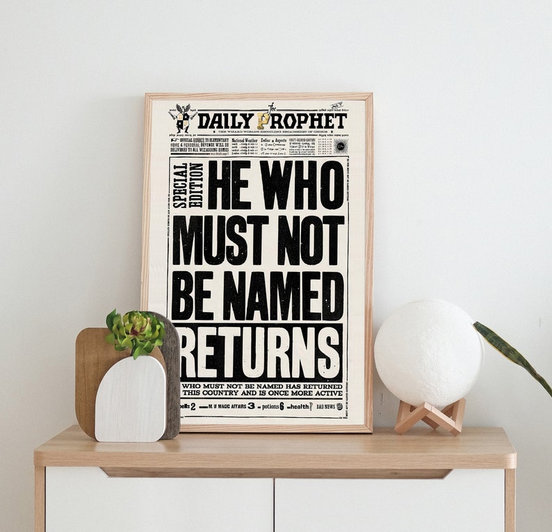 Daily Prophet Page Printable PDF HP Digital Poster Daily - Etsy
