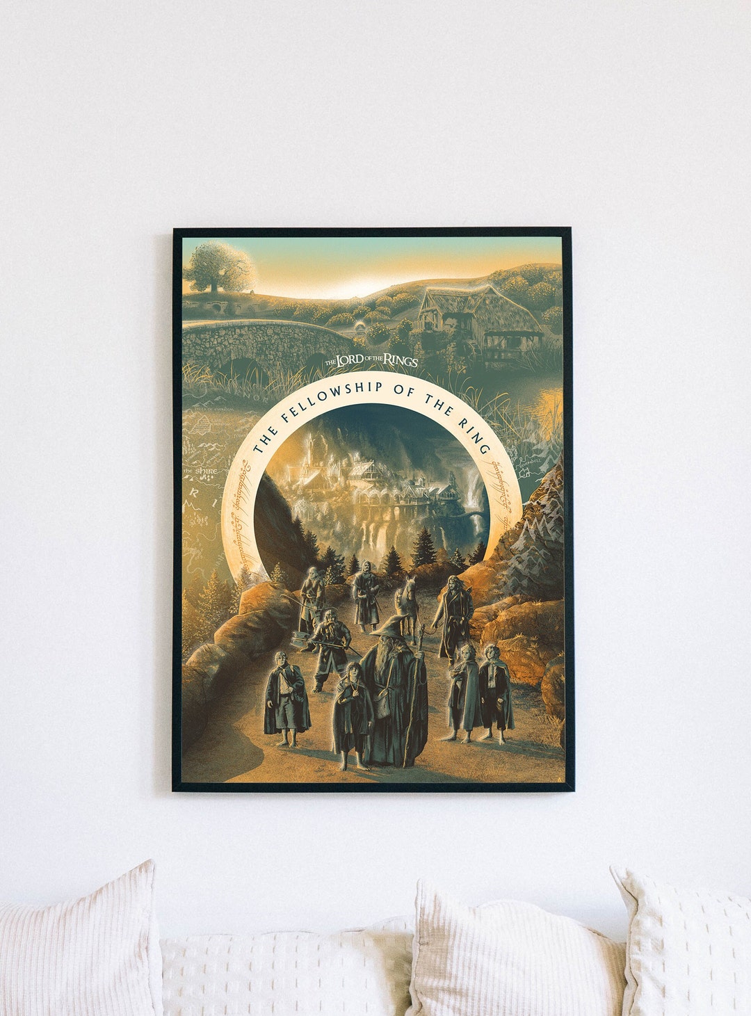 Lord of the Rings Poster Printable PDF, LOTR Fellowship of the Ring ...