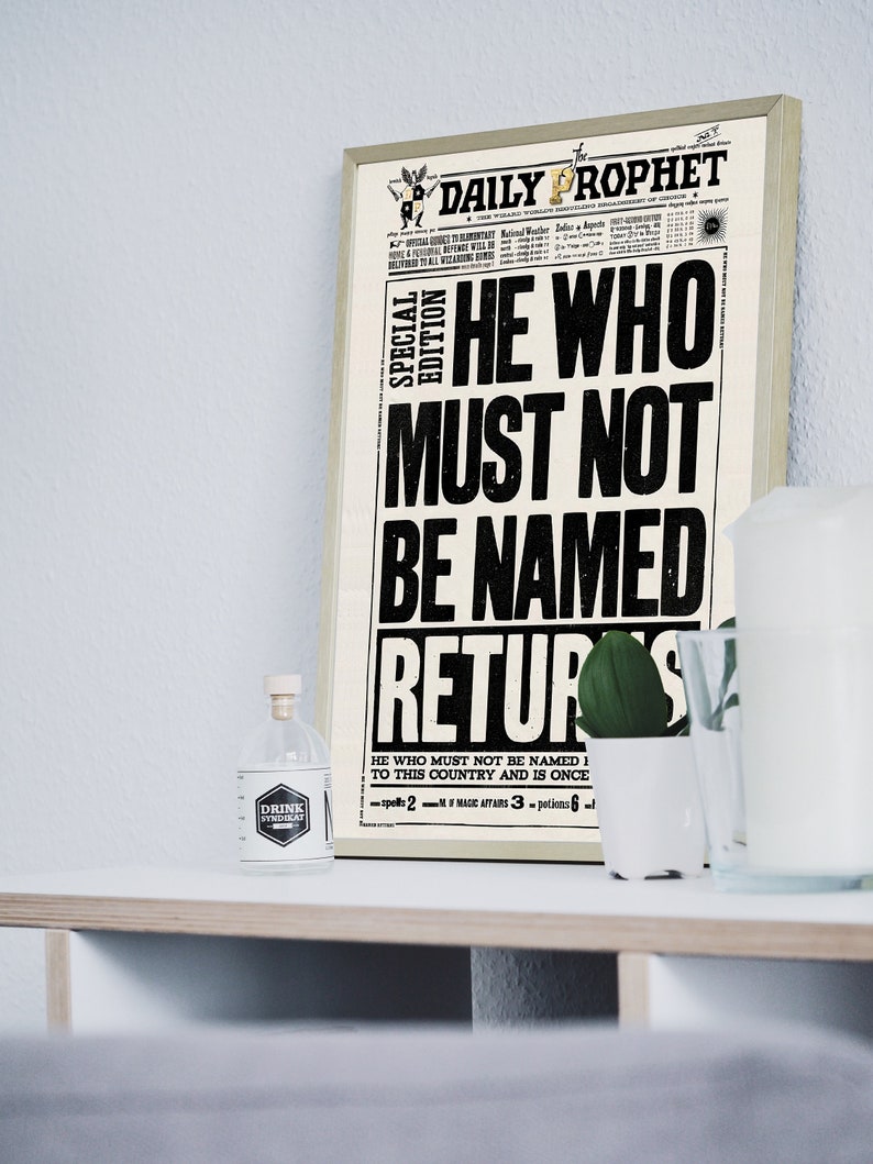 Daily Prophet Page Printable PDF HP Digital Poster Daily - Etsy