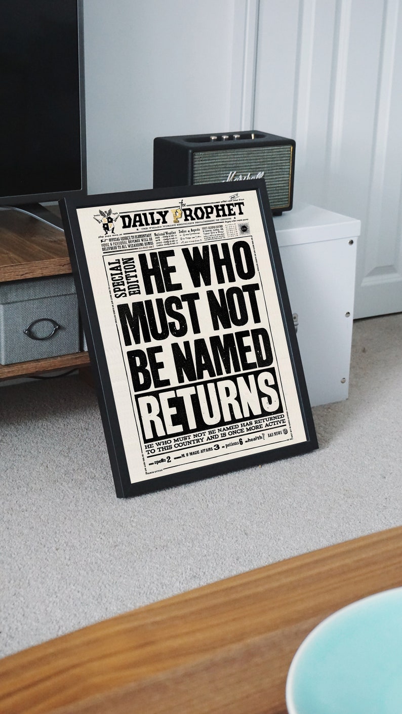 Daily Prophet Page Printable PDF HP Digital Poster Daily - Etsy