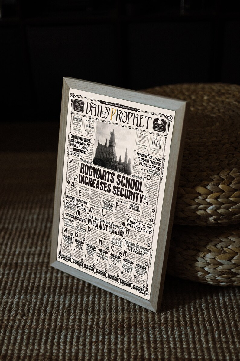 Daily Prophet Page Printable PDF HP Digital Poster Daily - Etsy