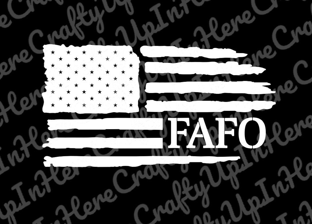 American Flag FAFO Decal - Etsy