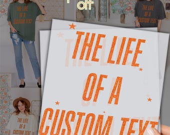 The Life Of A Custom Text DTF Transfer:In My Custom Era Print For Music Enthusiasts