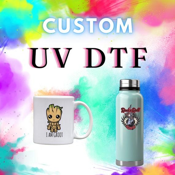 UV Dtf, Custom UV Dtf Transfers, Custom Stickers, Ready For Apply, UV Dtf Gang Sheet, Cup Wrap Uv Dtf, High Quality Prints, Uv Dtf Decals