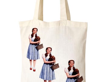 The Wizard of Oz Inspired Tote Bag – Shopper with Over the Rainbow Print. Unisex
