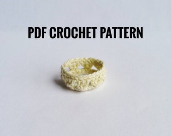 Crochet ring pdf pattern.