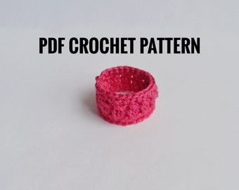 Crochet ring pdf pattern.