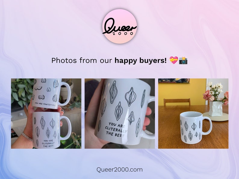 CUSTOM Vulva Mug, Bachelorette Party Gift, Kinky Bestie Mug, Body