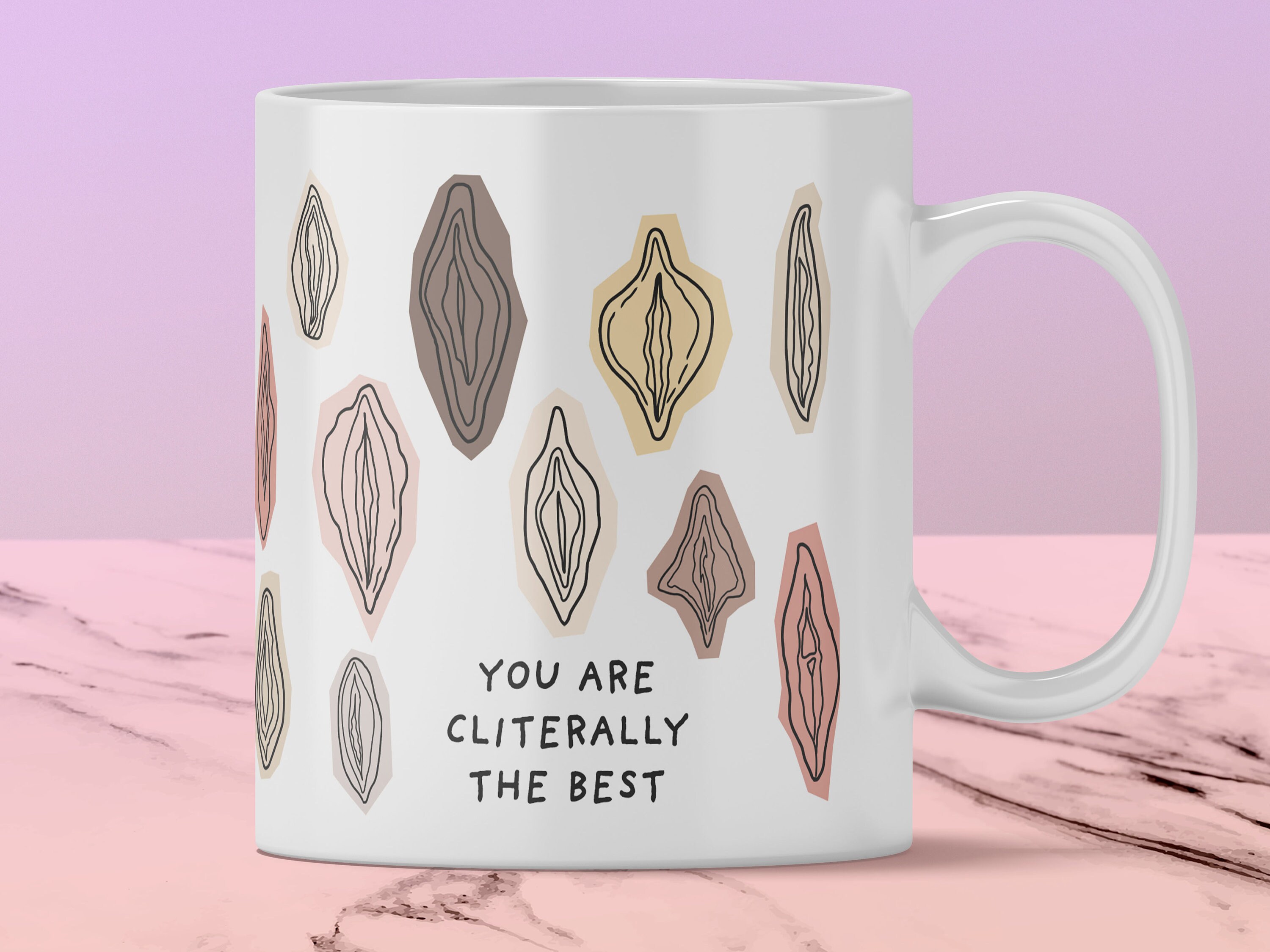 VULVA Mug, Bachelorette Party Gift, Kinky Bestie Gift, Body Positive