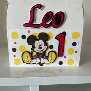 Mickey Mouse Favor Box- Mickey Mouse Clubhouse Party favor box