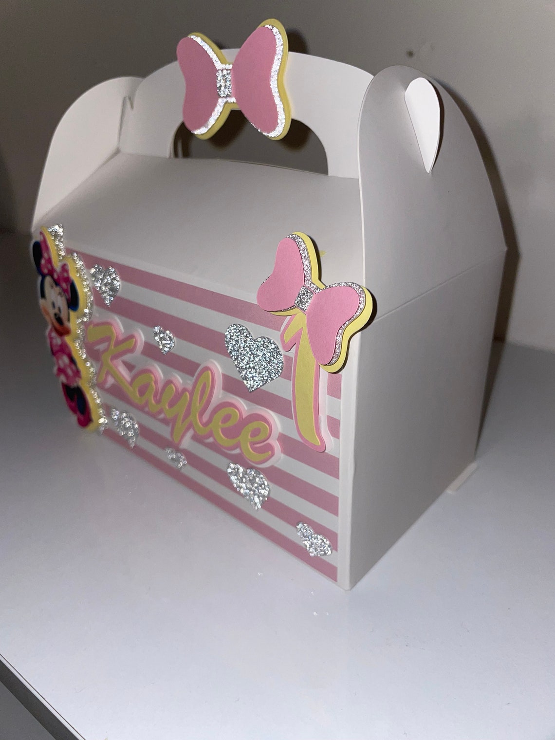 Minnie Mouse Favor Box- Minnie Mouse Party Favor Box- Treat Box ...