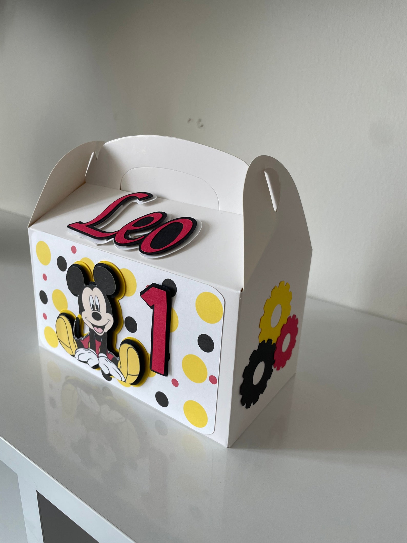 Mickey Mouse Favor Box- Mickey Mouse Clubhouse Party Favor Box - Etsy
