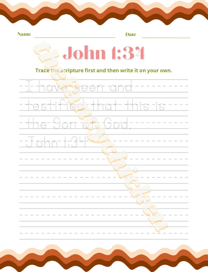 My First Scripture Handwriting Journal - the Book of John - Digital ...