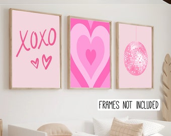 Girls bedroom prints - Tween girls -Teenage girls -Girls room decor- Pink prints - Girls wall art