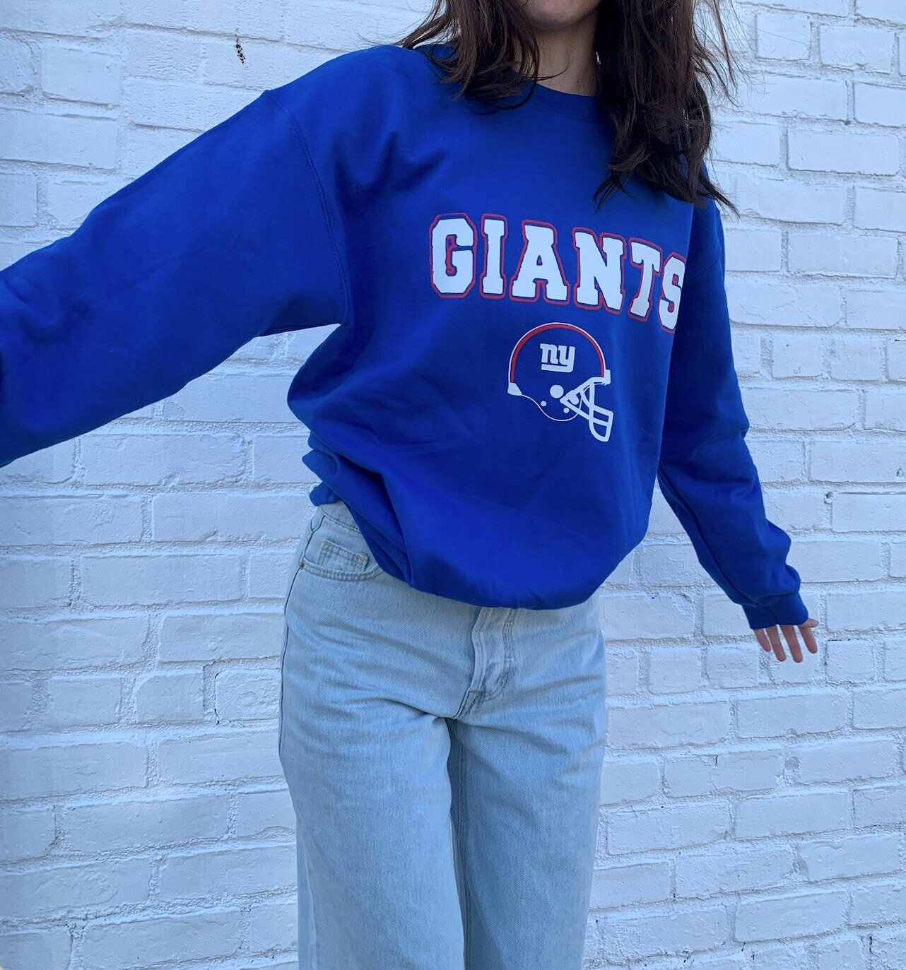 ny giants oversized sweatshirt