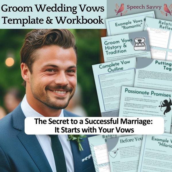 Wedding Vows Writing Guide Template Etsy